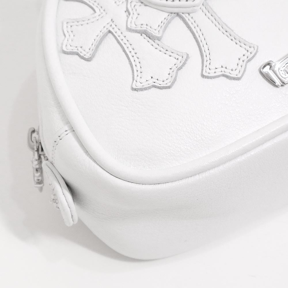 Tiny GYM Cemetery Cross Patch Hand Bag タイニー ジムバッグ セメタリークロスパッチ ハンドバッグ ホワイト カーフレザー シルバー金具 ミニバッグ
