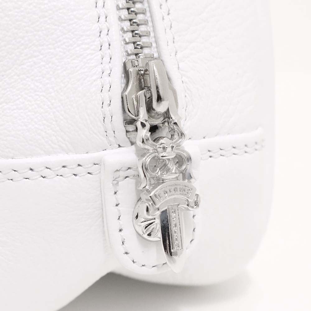 Tiny GYM Cemetery Cross Patch Hand Bag タイニー ジムバッグ セメタリークロスパッチ ハンドバッグ ホワイト カーフレザー シルバー金具 ミニバッグ