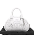 Tiny GYM Cemetery Cross Patch Hand Bag タイニー ジムバッグ セメタリークロスパッチ ハンドバッグ ホワイト カーフレザー シルバー金具 ミニバッグ