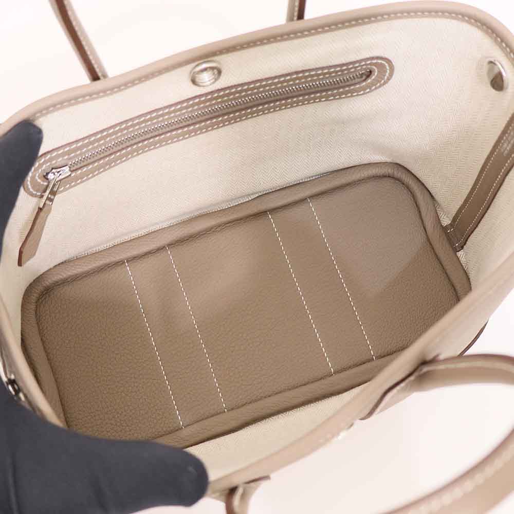 ネオ ガーデン 23 エトゥープ トゴ シルバー金具 K刻印 ガーデンパーティ