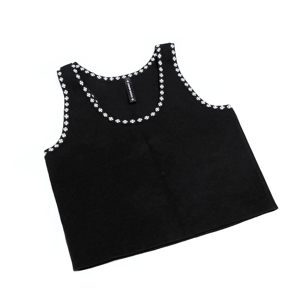 CH Plus Jacquard Cropped Tank Top CHプラス ジャカードクロップド タンクトップ ノースリーブ S