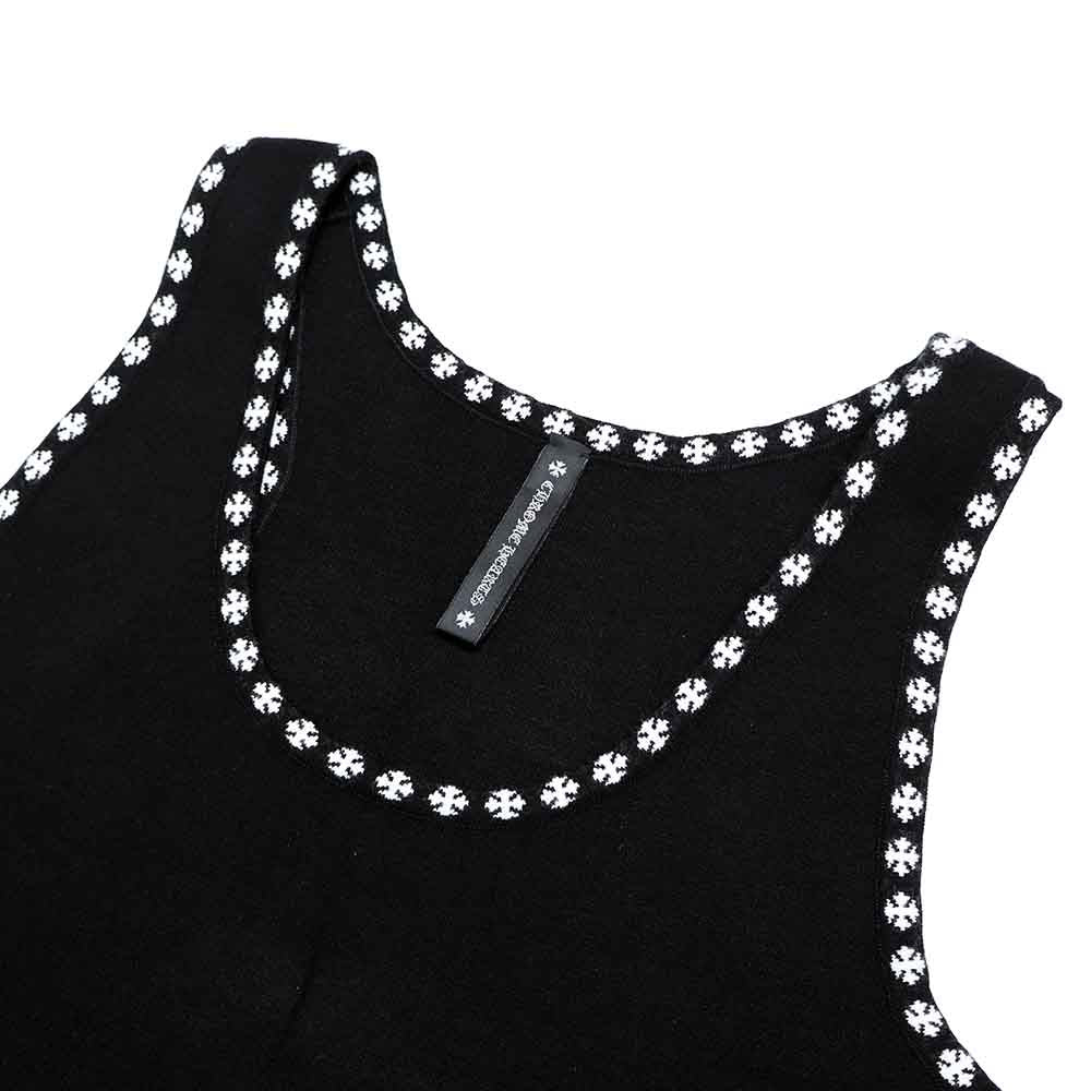 CH Plus Jacquard Cropped Tank Top CHプラス ジャカードクロップド タンクトップ ノースリーブ S