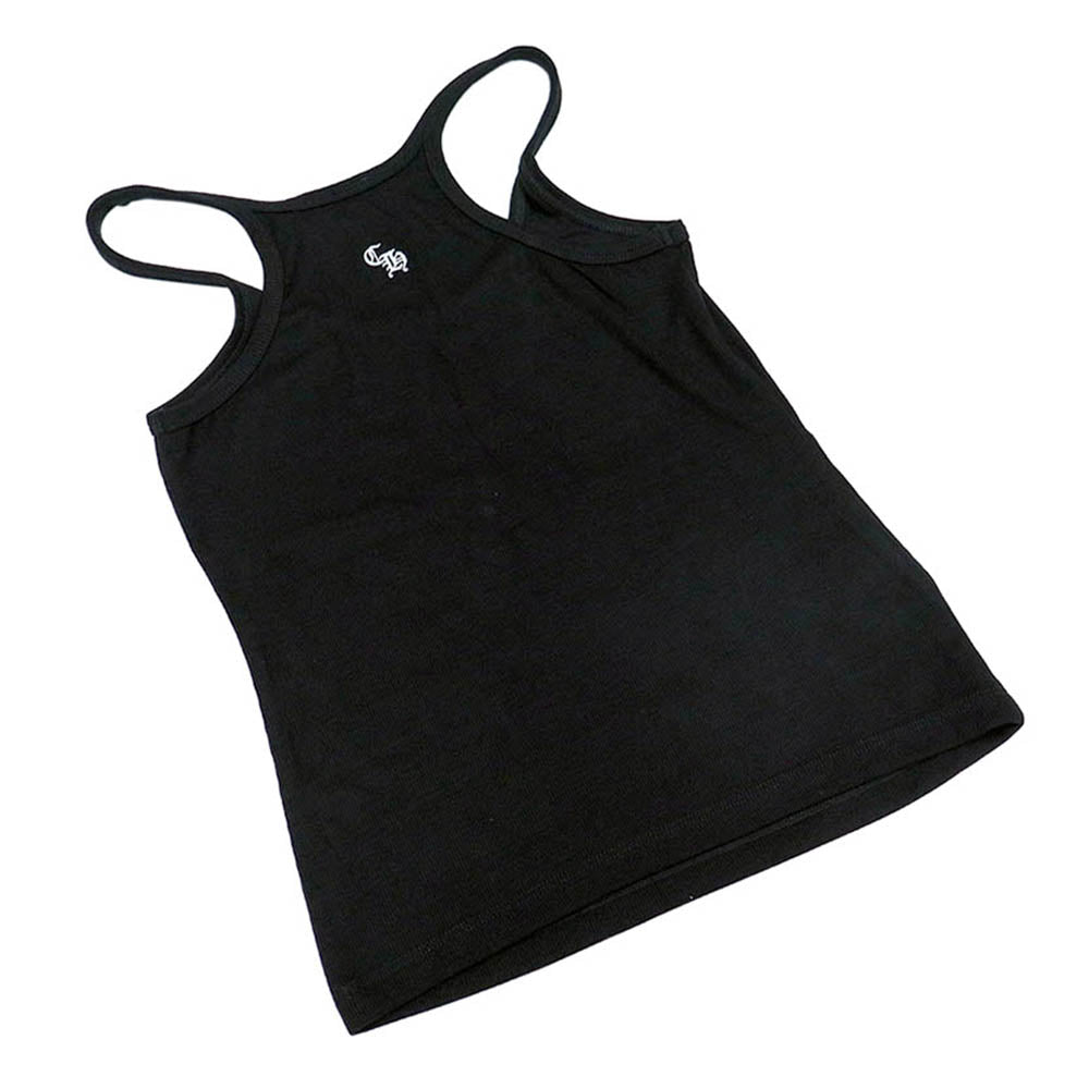 Y NOT CH Logo Embroidery Camisole ワイノット CHロゴ キャミソール ブラック ホワイト タンクトップ CHプラス S