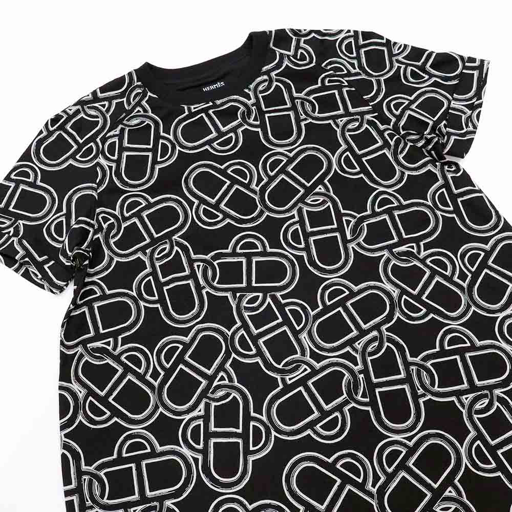 マイヨンエスケトル フレアドレス H6H4522DG0238 ブラック コットン Tシャツ ワンピース 38
