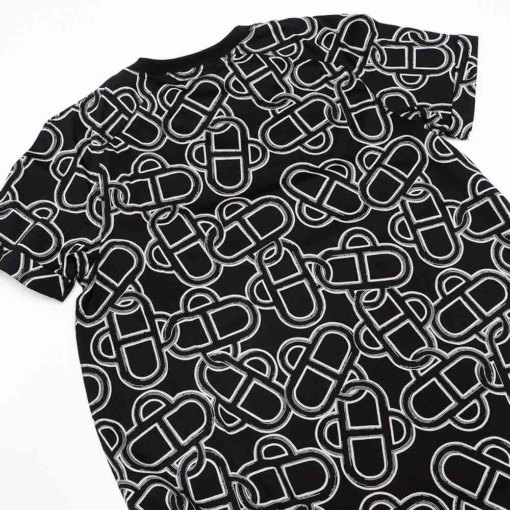 マイヨンエスケトル フレアドレス H6H4522DG0238 ブラック コットン Tシャツ ワンピース 38