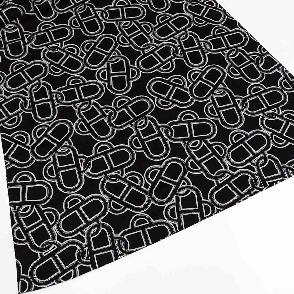 マイヨンエスケトル フレアドレス H6H4522DG0238 ブラック コットン Tシャツ ワンピース 38
