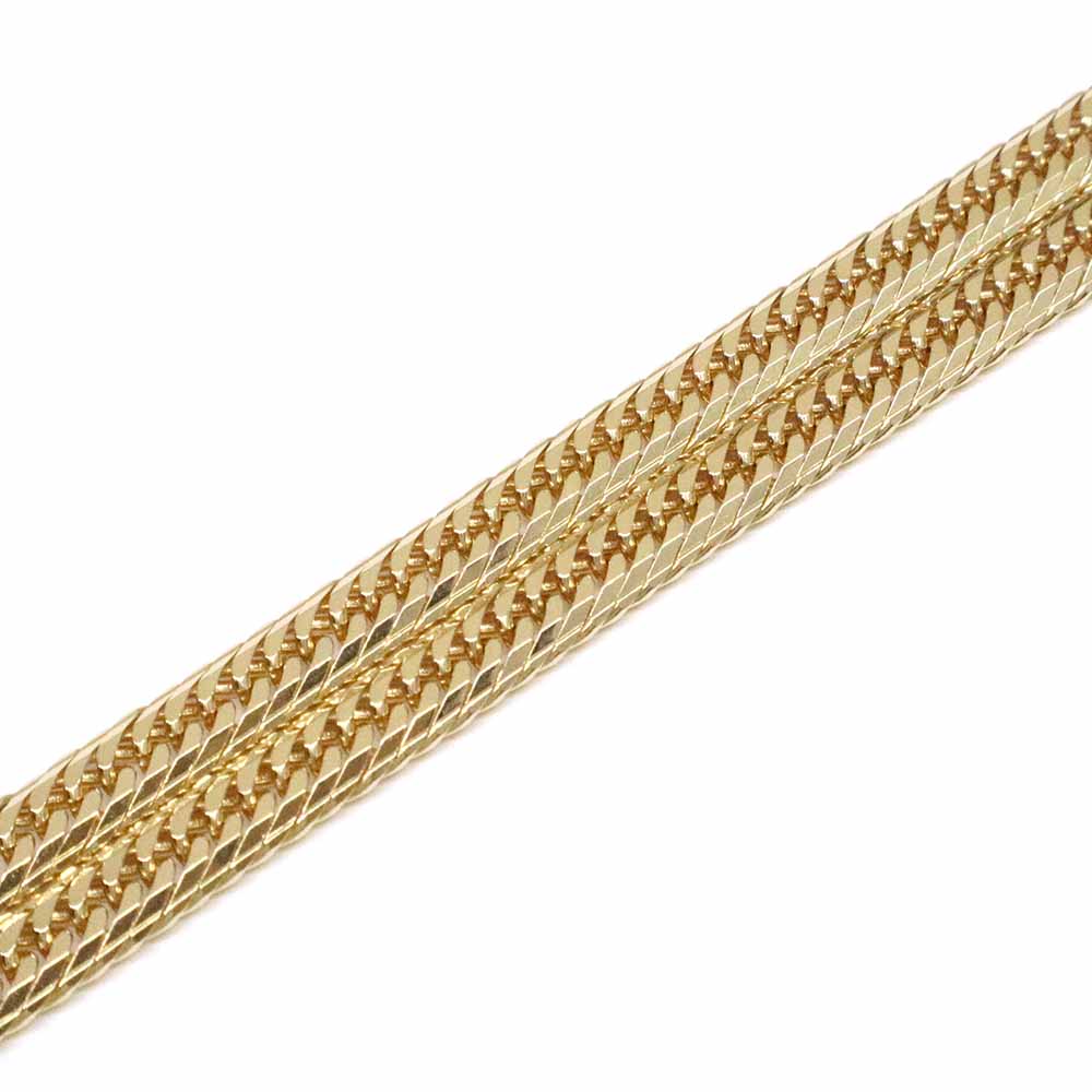 ネックレス 喜平 16面 Mカット トリプル K18YG 50.5g 60cm キヘイ チェーン