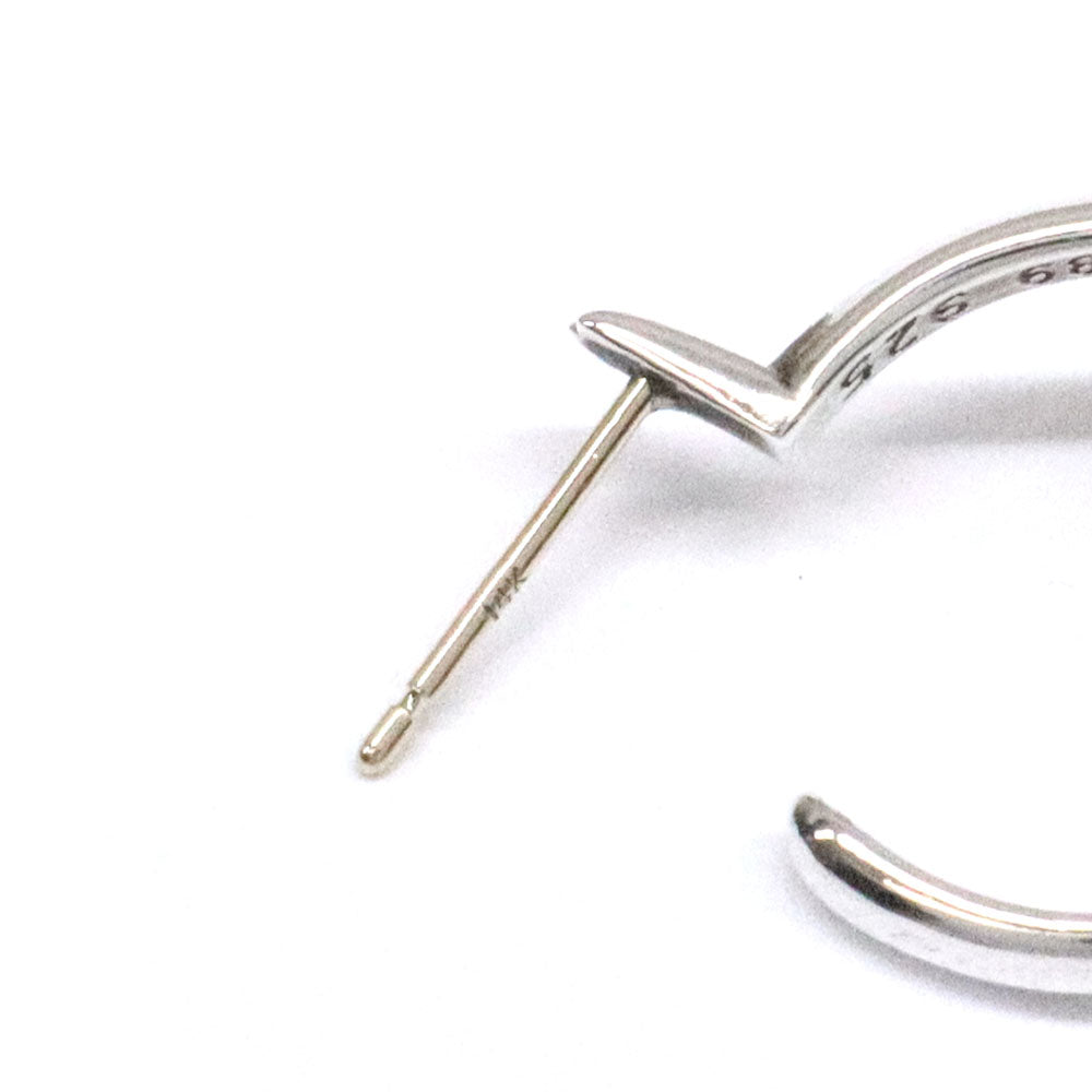 TINY CH CROSS タイニー CHクロス フープピアス SV925 シルバー 14K