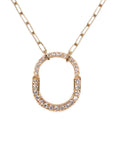 ロック ペンダント パヴェダイヤモンド ミディアム 72355733 750PG ピンクゴールド D1.25ct ネックレス RG ローズゴールド