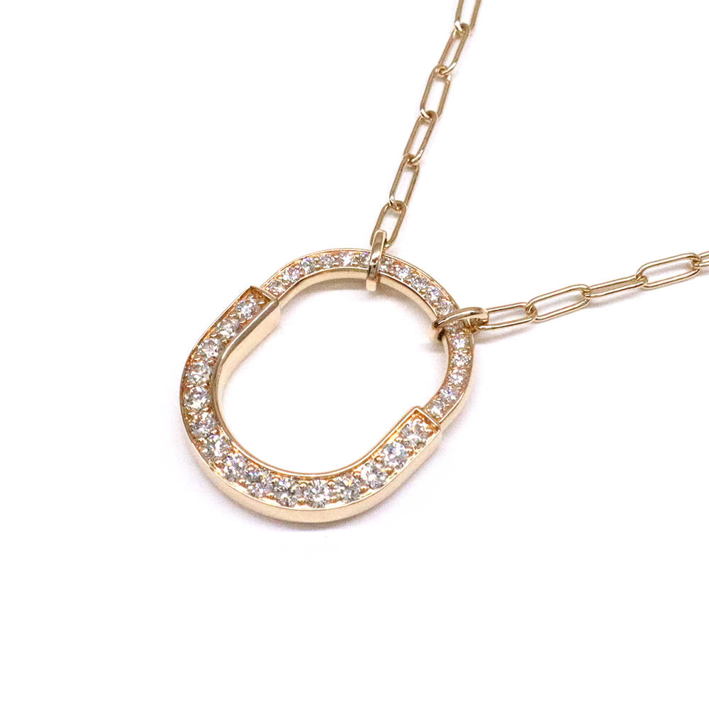ロック ペンダント パヴェダイヤモンド ミディアム 72355733 750PG ピンクゴールド D1.25ct ネックレス RG ローズゴールド