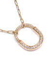 ロック ペンダント パヴェダイヤモンド ミディアム 72355733 750PG ピンクゴールド D1.25ct ネックレス RG ローズゴールド