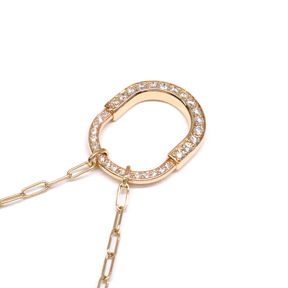ロック ペンダント パヴェダイヤモンド ミディアム 72355733 750PG ピンクゴールド D1.25ct ネックレス RG ローズゴールド