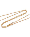 Twist Chain Necklace 24inch ツイスト チェーン ネックレス 22K ゴールド