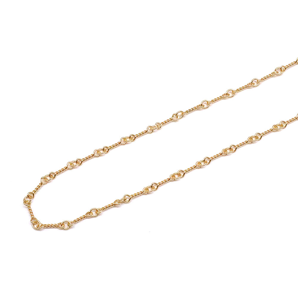 Twist Chain Necklace 24inch ツイスト チェーン ネックレス 22K ゴールド