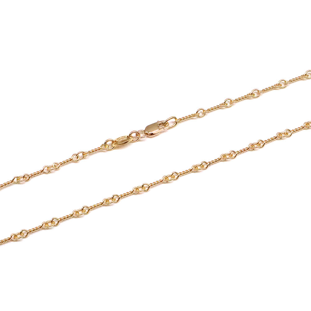 Twist Chain Necklace 24inch ツイスト チェーン ネックレス 22K ゴールド