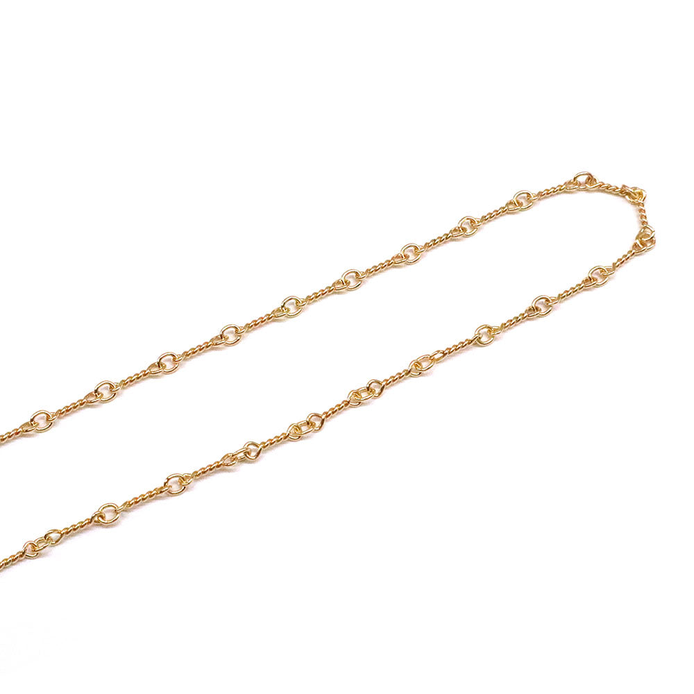 Twist Chain Necklace 24inch ツイスト チェーン ネックレス 22K ゴールド