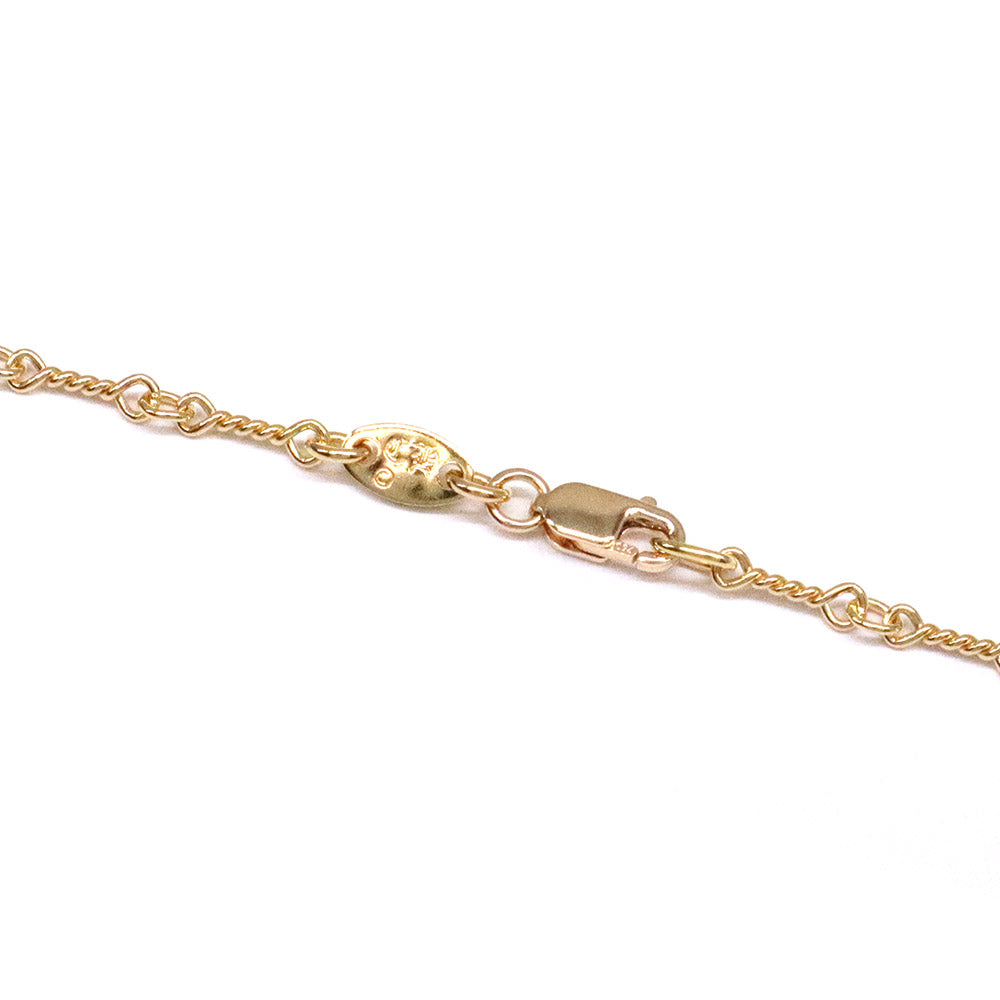 Twist Chain Necklace 24inch ツイスト チェーン ネックレス 22K ゴールド