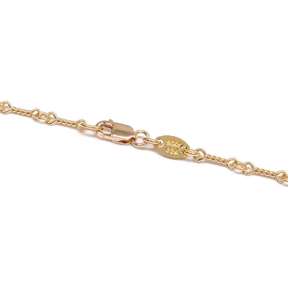 Twist Chain Necklace 24inch ツイスト チェーン ネックレス 22K ゴールド