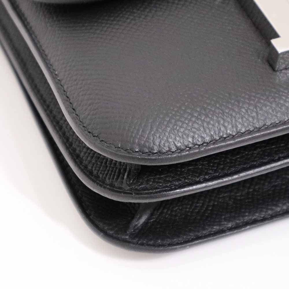 コンスタンスⅢ ミロワール ミニ ブラック エプソン シルバー金具 G刻印