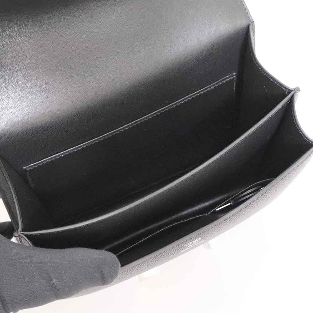 コンスタンスⅢ ミロワール ミニ ブラック エプソン シルバー金具 G刻印