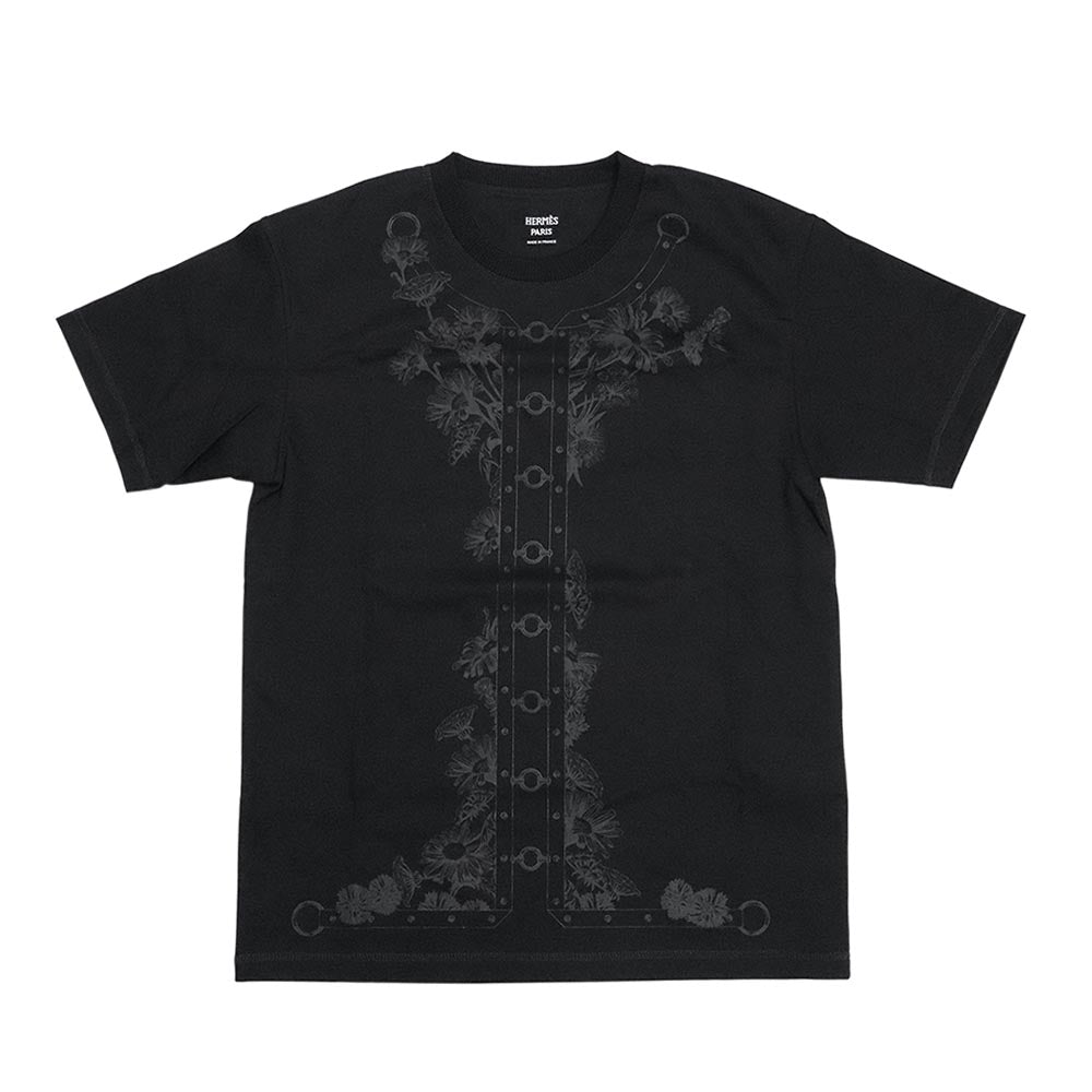 カルトゥッシュ マキシ Tシャツ 6E4620DC  ブラック グレー コットン 半袖 34