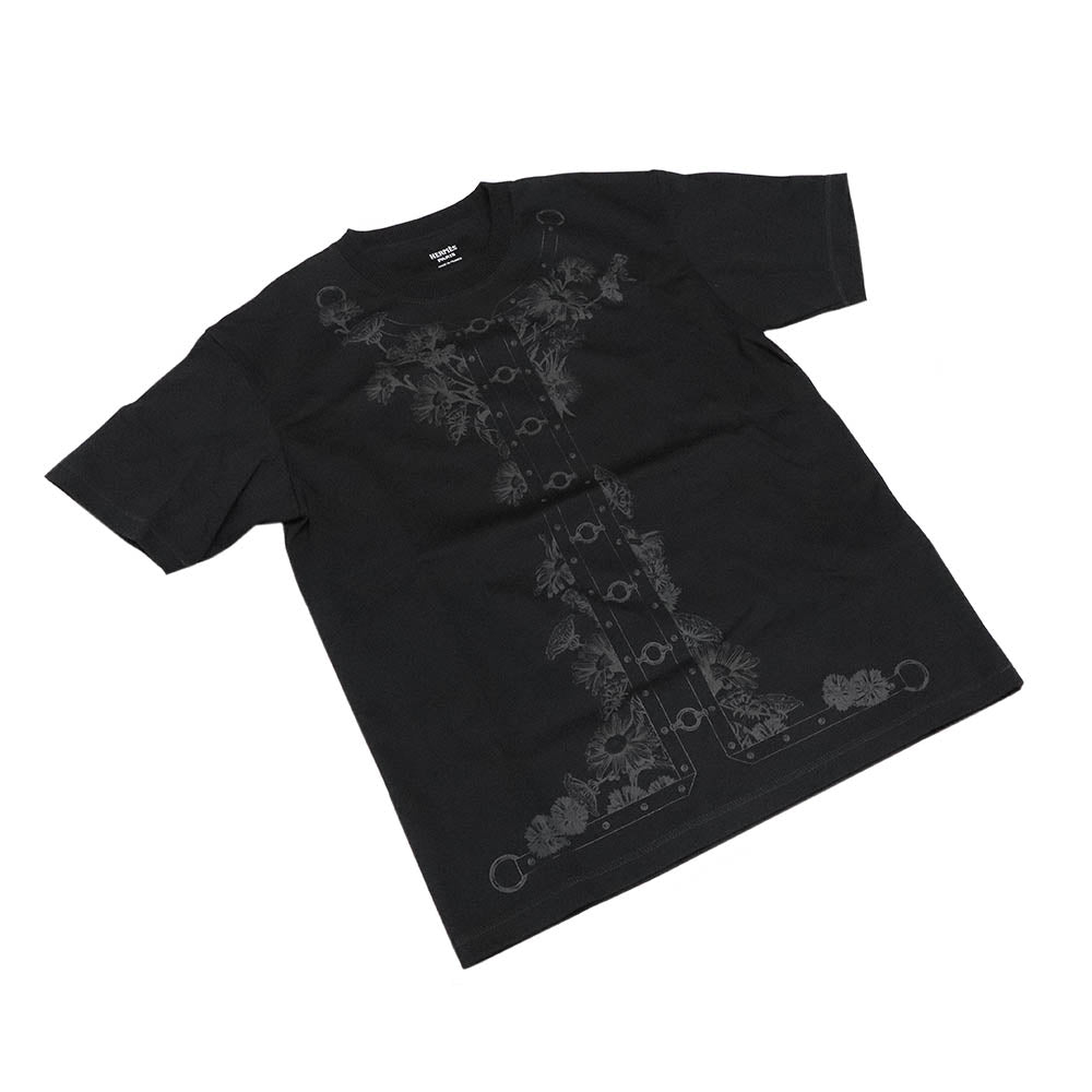 カルトゥッシュ マキシ Tシャツ 6E4620DC  ブラック グレー コットン 半袖 34