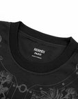 カルトゥッシュ マキシ Tシャツ 6E4620DC  ブラック グレー コットン 半袖 34