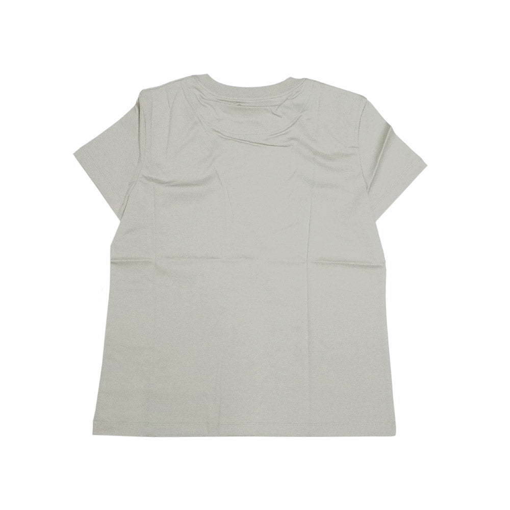 モザイク 刺繍入り ポケット Tシャツ 6H4615DA  ベージュ コットン 半袖 36 H パッチ