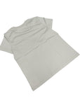 モザイク 刺繍入り ポケット Tシャツ 6H4615DA  ベージュ コットン 半袖 36 H パッチ