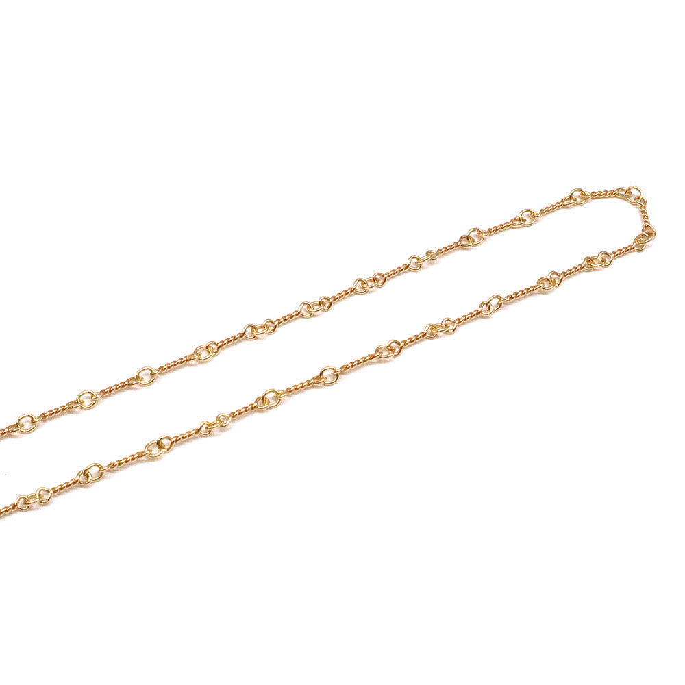 Twist Chain Necklace 20inch ツイスト チェーン ネックレス 22K ゴールド