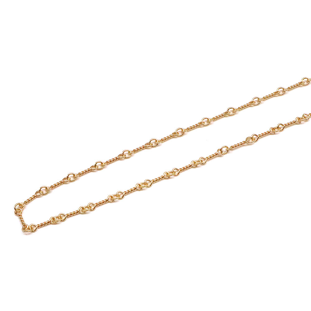 Twist Chain Necklace 20inch ツイスト チェーン ネックレス 22K ゴールド