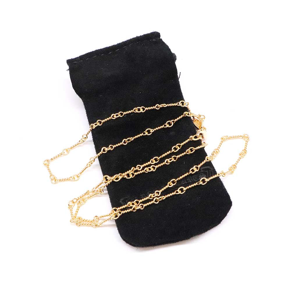 Twist Chain Necklace 20inch ツイスト チェーン ネックレス 22K ゴールド