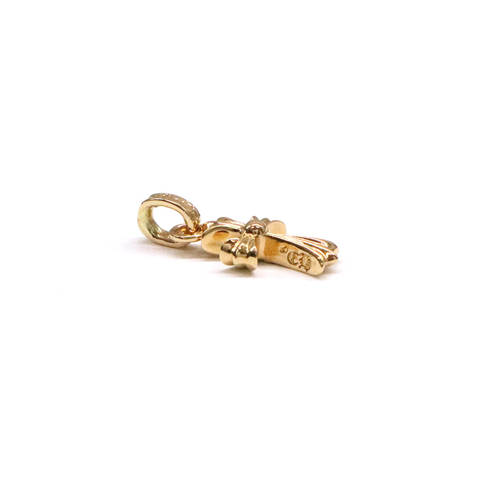 CRS BBYFAT P EMRLD ベイビーファットクロス パヴェエメラルド チャーム 22K ゴールド ネックレストップ ペンダントトップ