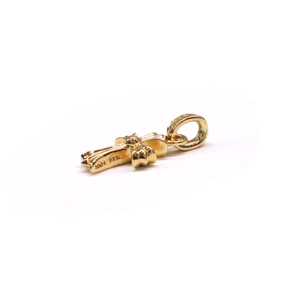 CRS BBYFAT P EMRLD ベイビーファットクロス パヴェエメラルド チャーム 22K ゴールド ネックレストップ ペンダントトップ