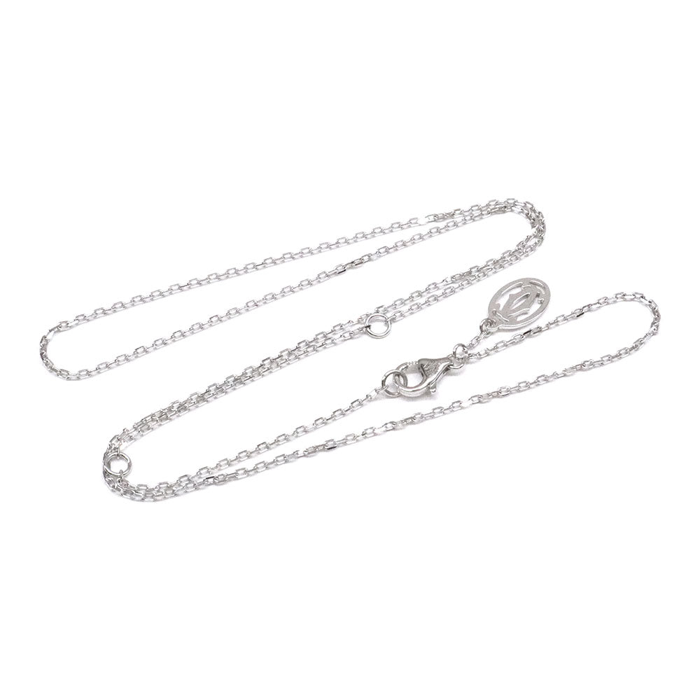 ネックレスチェーン 750WG ホワイトゴールド 留め具2Cチャーム