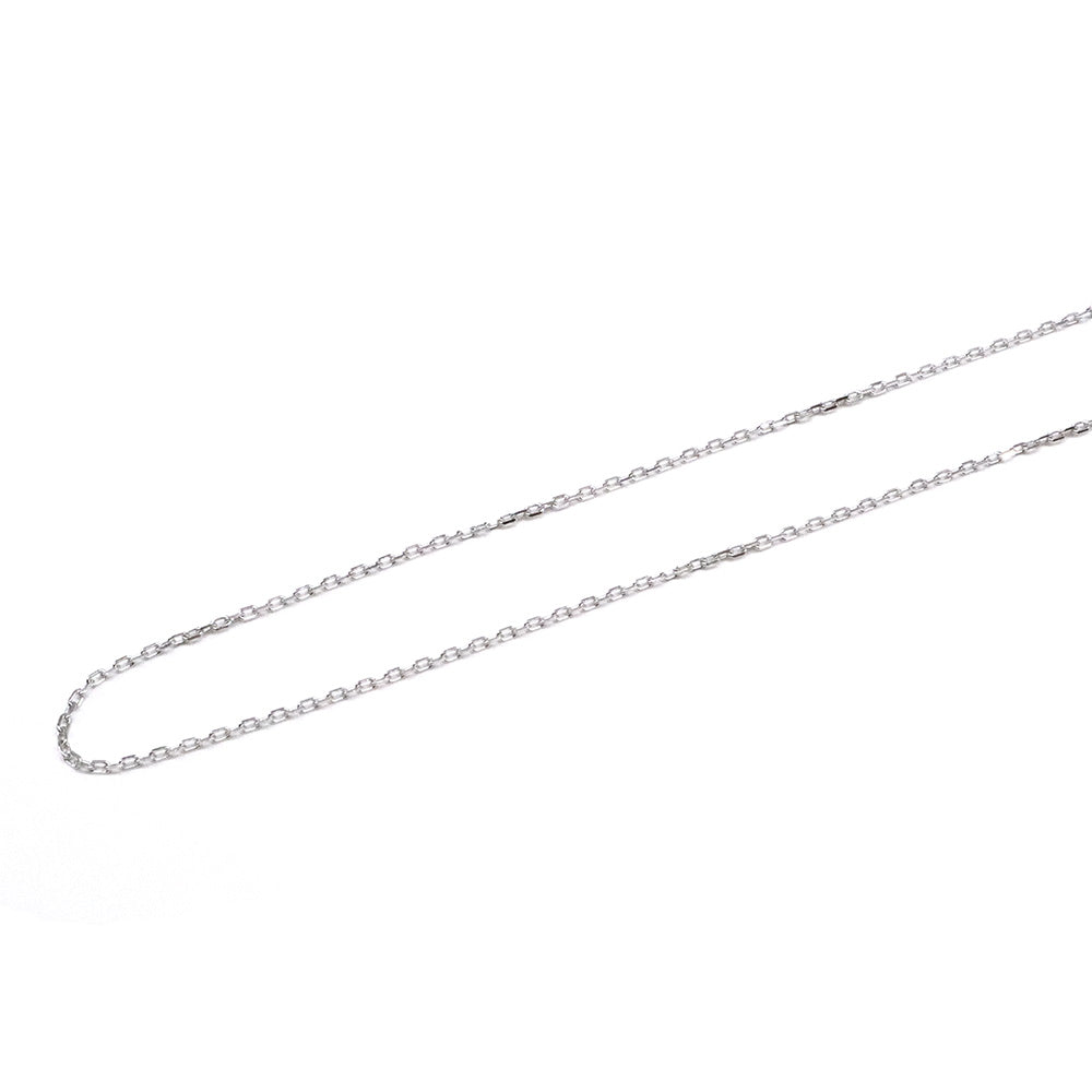 ネックレスチェーン 750WG ホワイトゴールド 留め具2Cチャーム