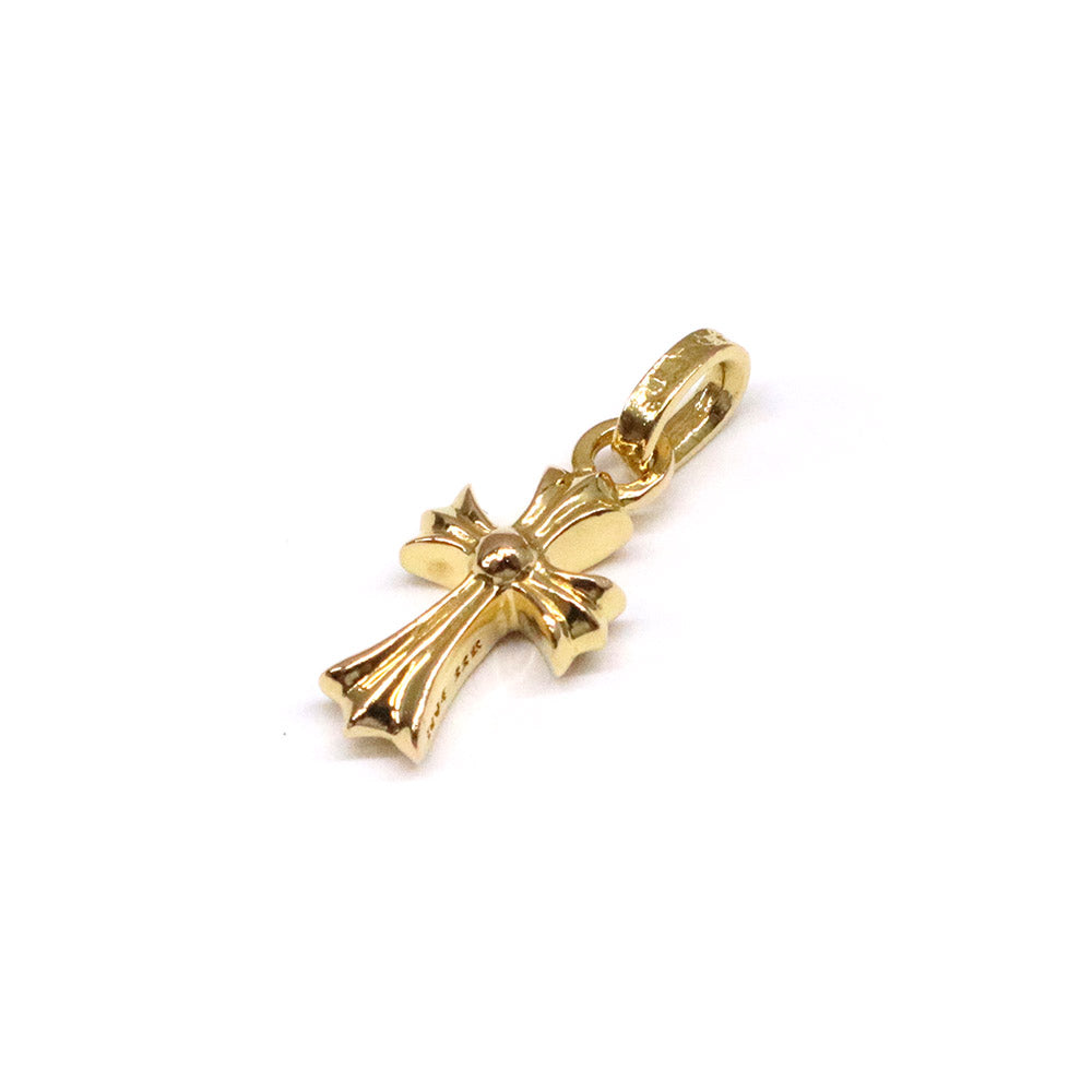 CRS BBYFAT P DMND ベイビーファットクロス パヴェダイヤモンド チャーム 22K ゴールド ネックレストップ ペンダントトップ