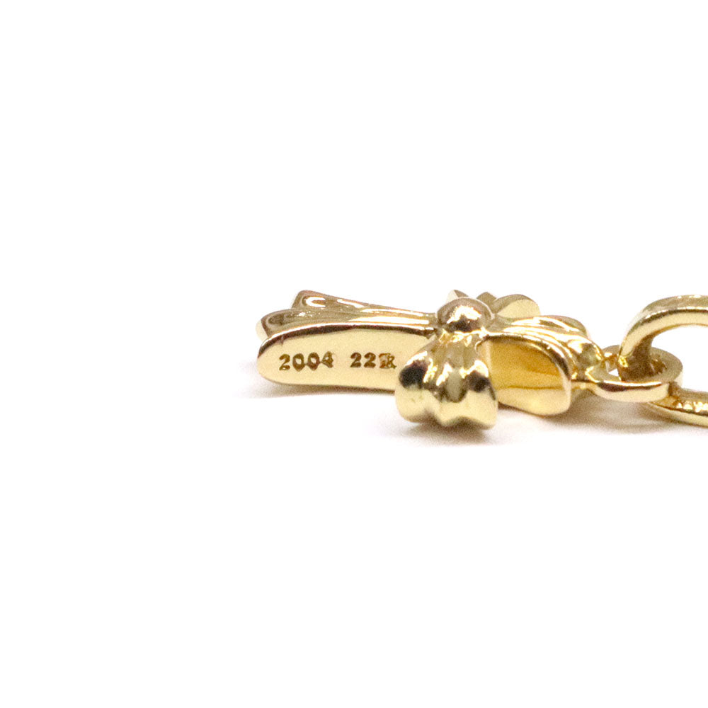 CRS BBYFAT P DMND ベイビーファットクロス パヴェダイヤモンド チャーム 22K ゴールド ネックレストップ ペンダントトップ