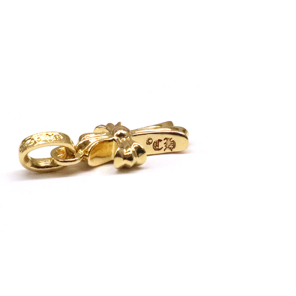 CRS BBYFAT P DMND ベイビーファットクロス パヴェダイヤモンド チャーム 22K ゴールド ネックレストップ ペンダントトップ
