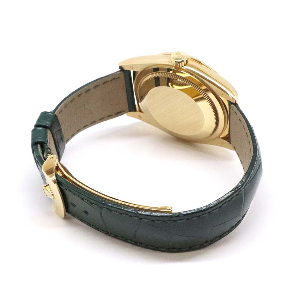 デイデイト 118138 ランダム K18YG/レザー グリーン 36mm