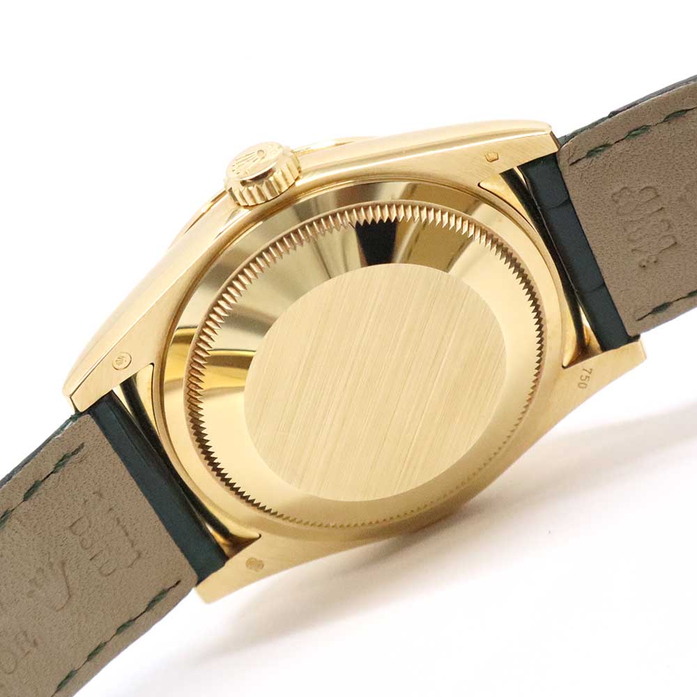 デイデイト 118138 ランダム K18YG/レザー グリーン 36mm