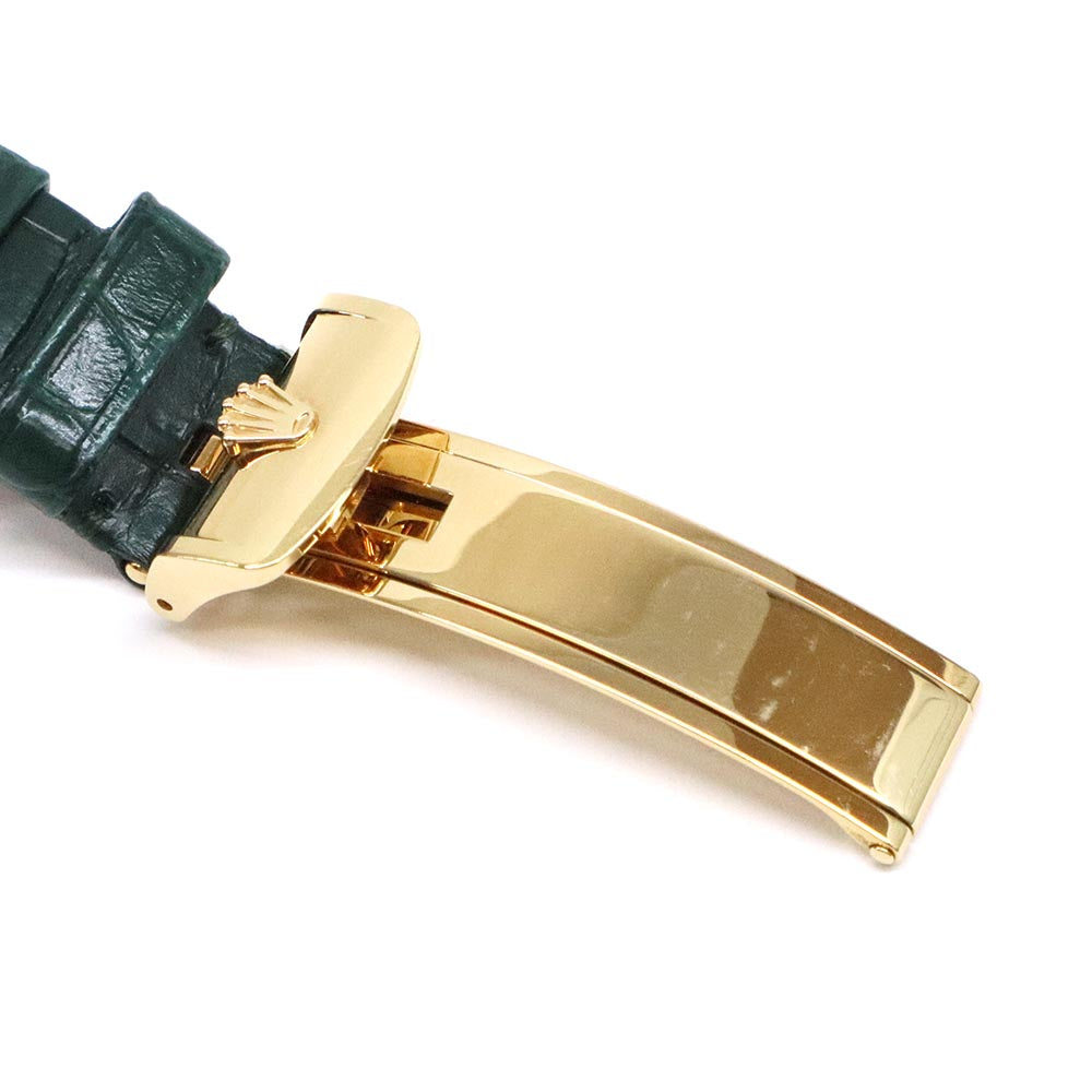 デイデイト 118138 ランダム K18YG/レザー グリーン 36mm