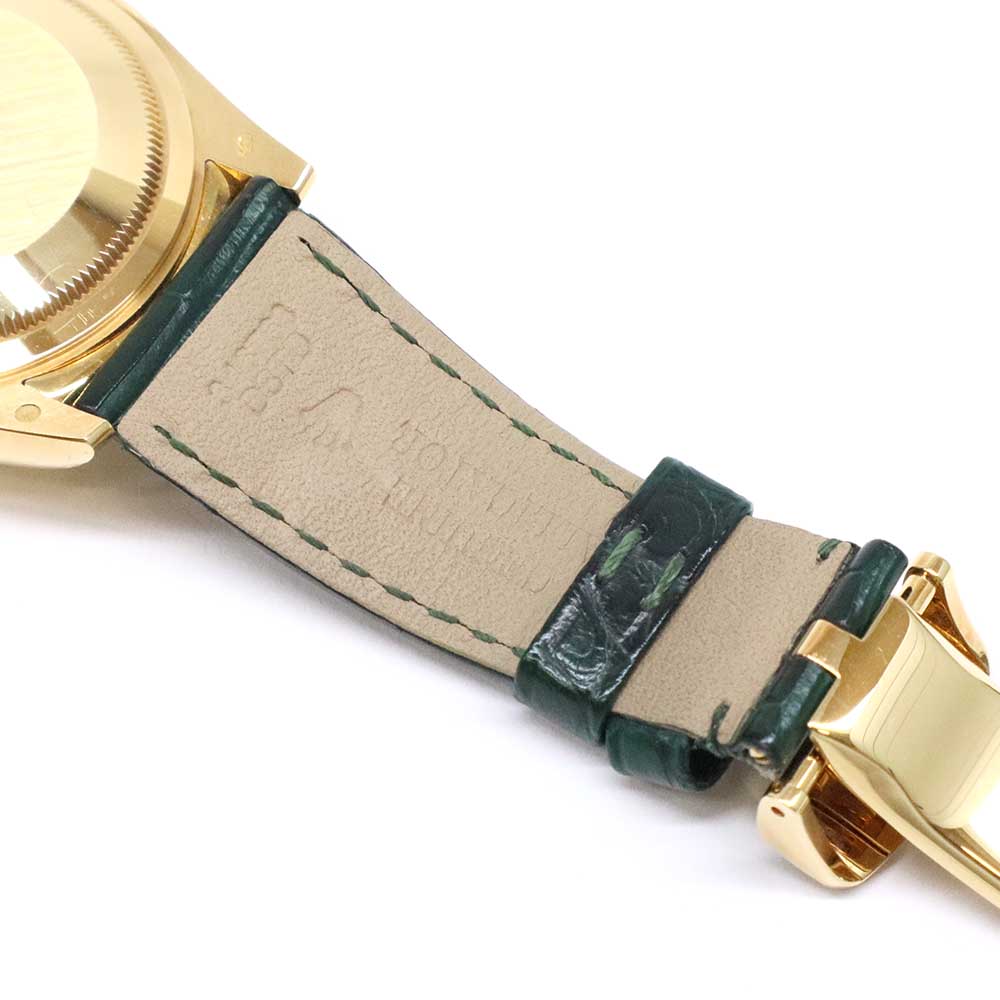 デイデイト 118138 ランダム K18YG/レザー グリーン 36mm