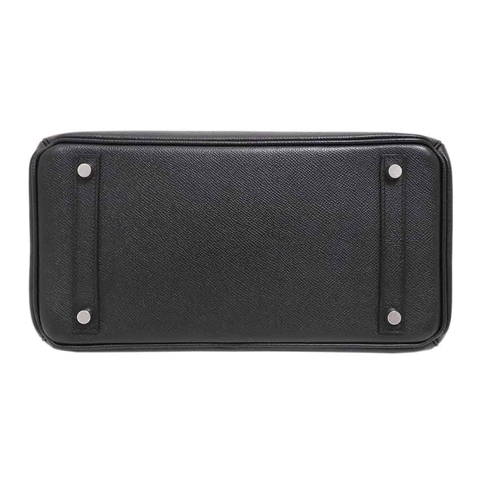 バーキン 30 ブラック エプソン シルバー金具 □O刻印