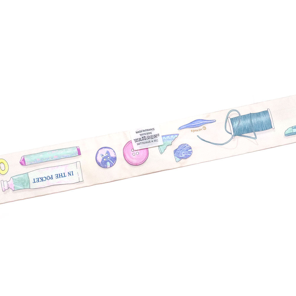 ツイリー In The Pocket インザポケット ローズプードル/ブルーシエル/グリーン シルク スカーフ