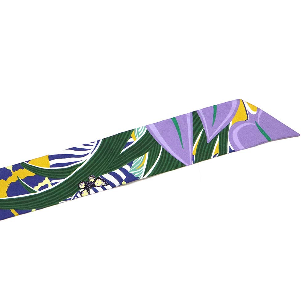 ツイリー Jaguar Quetzal ジャガーケツァール マルチカラー シルク スカーフ