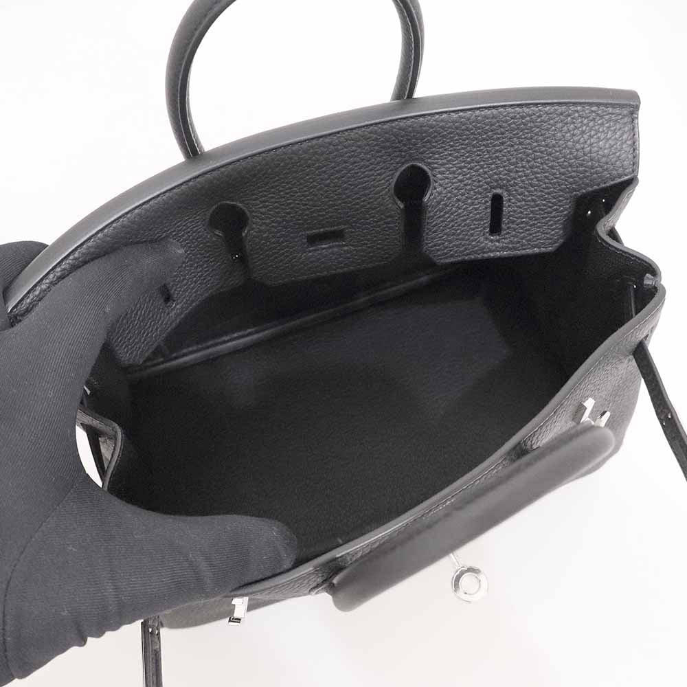 バーキン 25 ブラック トゴ シルバー金具 G刻印