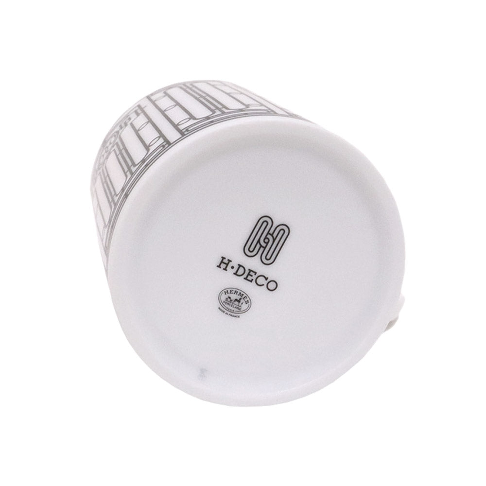 マグカップ Hデコ No1 ポーセリン 陶器 300ml ホワイト/ブラック P037031P