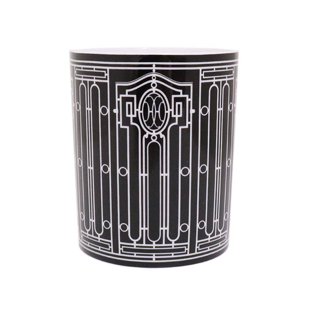マグカップ Hデコ No2 ポーセリン 陶器 300ml ブラック/ホワイト P037131P