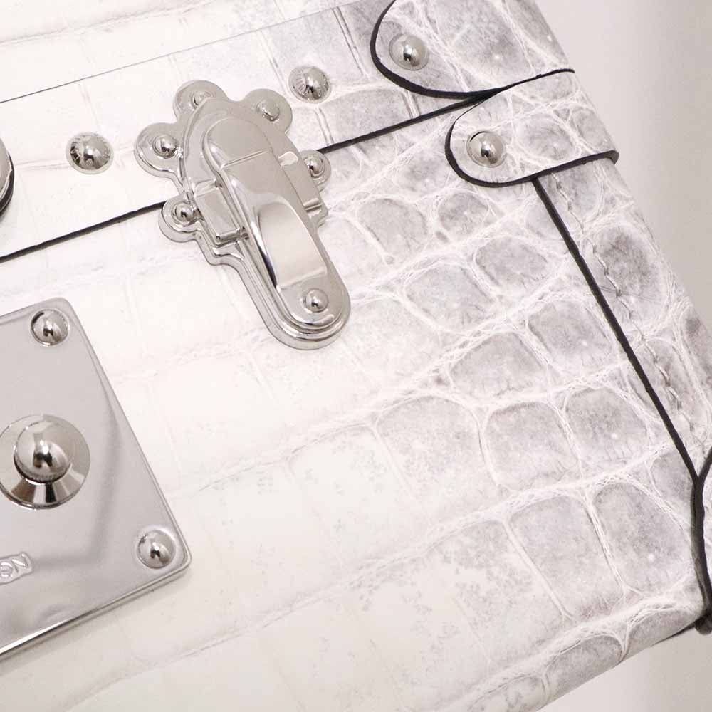 プティットマル N80862 サハラ クロコダイル マット シルバー金具 ショルダーバッグ